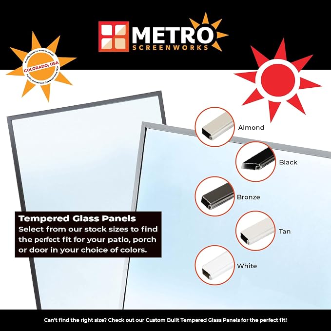 Metro Screenworks Framed Tempered Glass Panel - Image 2