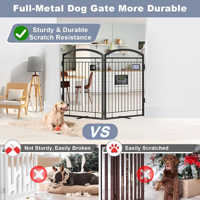 Full Metal Free Standing Dog Gate - Image 2