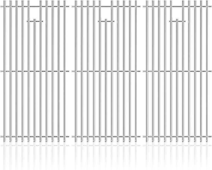 16 15/16" Stainless Steel Grill Grates Replacement by jkxoo