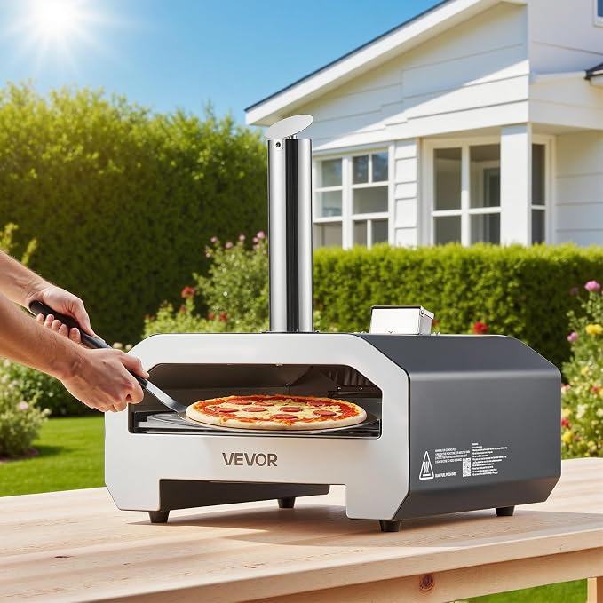 VEVOR Dual Fuel Pizza Oven Outdoor, 16 in Wood Fire & Propane Gas Pizza Oven - Image 8
