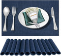 Placemats Set of 12, Heat and Stain Resistant Indoor/Outdoor Place mats by BxzanDya-LifeSmartMaker