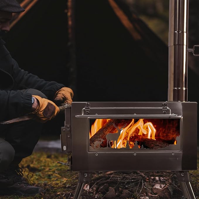 Outdoor Wood Burning Stove, Portable - Image 5