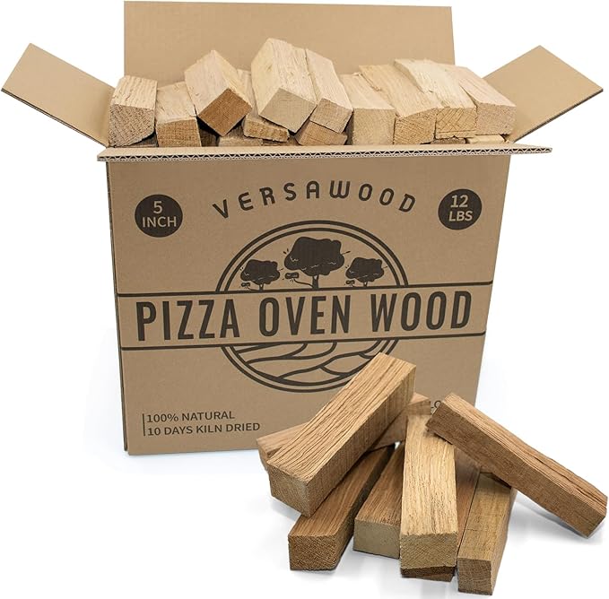 Kiln-Dried Oak Wood for Pizza Ovens, 5-Inch Barkless Logs, Solo Stove, and by versawood