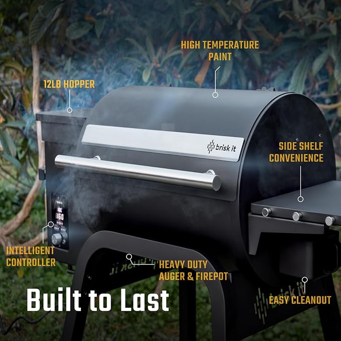 Brisk It Zelos-450 Electric Wood Pellet Smoker Grill – A.I. Smart BBQ Grill - Image 3