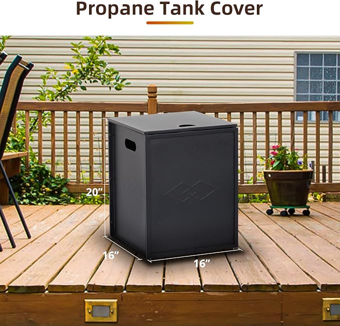 Propane Tank Cover Table with Storage Sides, Dual Function Table and Cover - Image 3