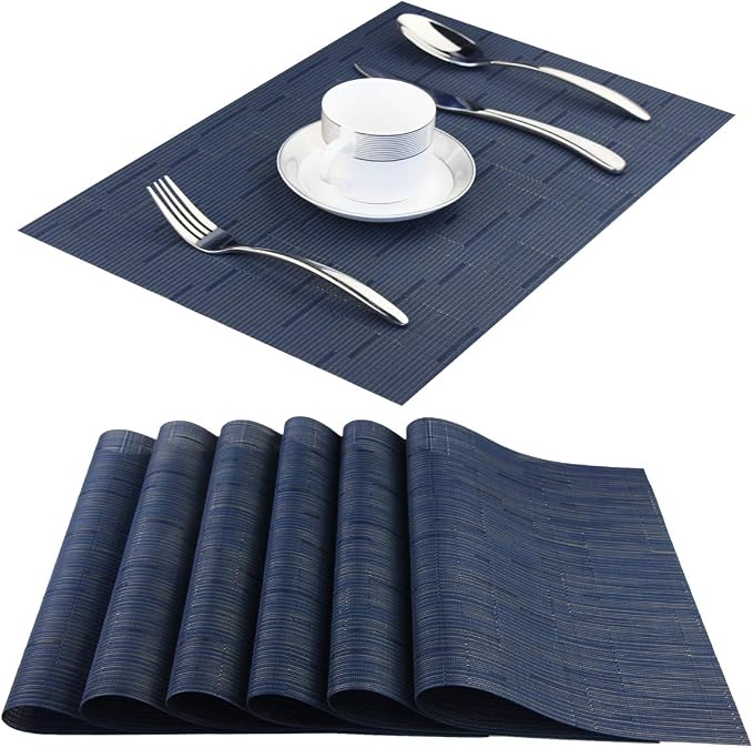 Plastic Placemats, Non Slip Washable Placemats by PandaPalm