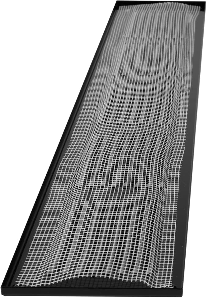 Repa Market Air Vent Cover 20x4 Inch Black Galvanized Steel Louvered Grill Cover - Image 8