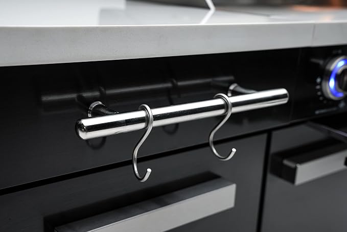 Mont Alpi MA-957 5-Burner 63000 BTU Black Stainless Steel Outdoor Kitchen Bar - Image 4