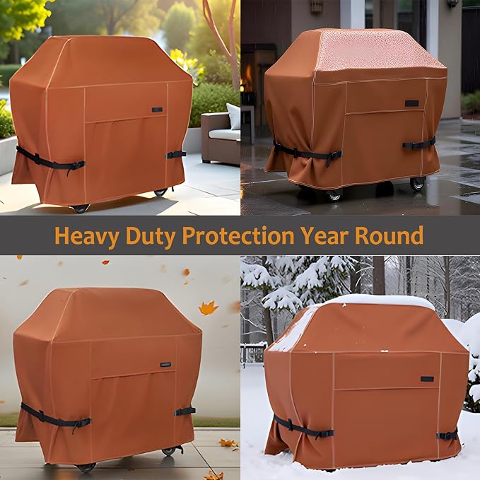 NettyPro Grill Cover for Outdoor Grill 64 inch, Waterproof Heavy Duty Gas BBQ - Image 4