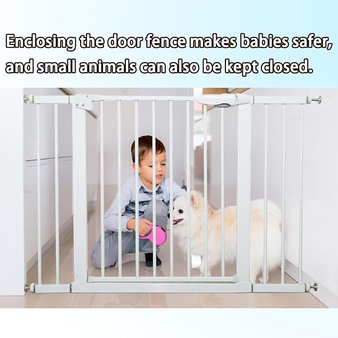 115“-134.6" Wide Baby Gate for Stairs, Mom's Choice Awards Winner-Self Closing - Image 4