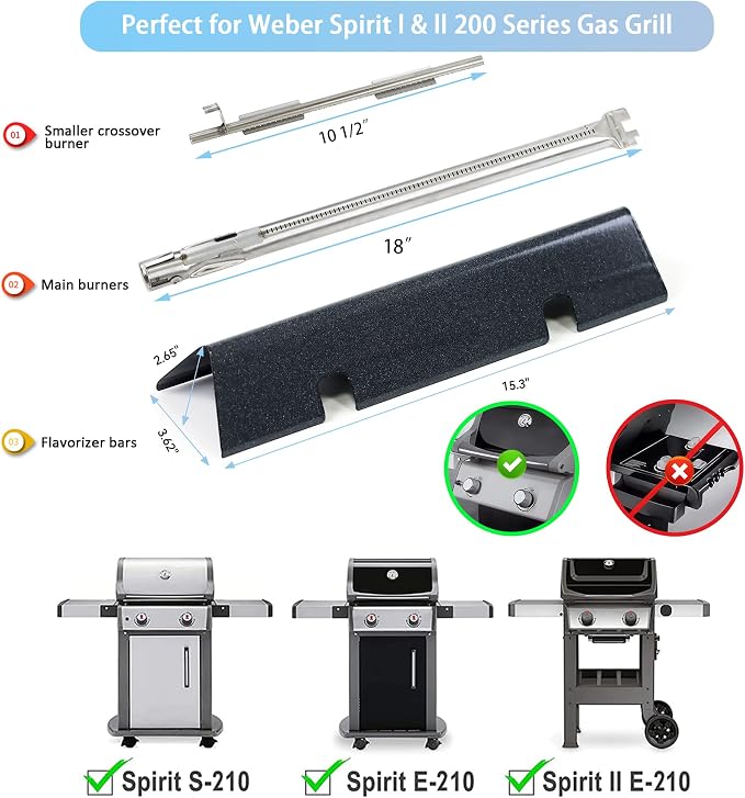 Spirit II e-210 Grill Replacement Parts - Image 2