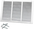 18"W x 12"H Steel Return Air Grille, Air Return Vent Cover by Howeall