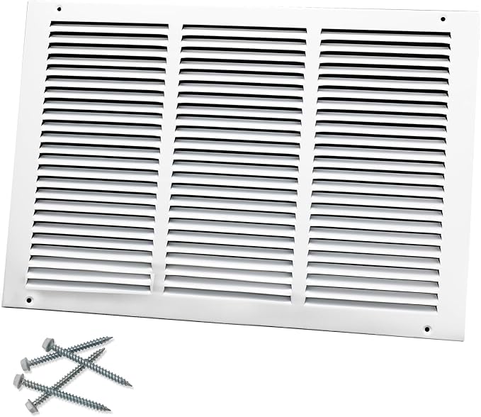18"W x 12"H Steel Return Air Grille, Air Return Vent Cover by Howeall