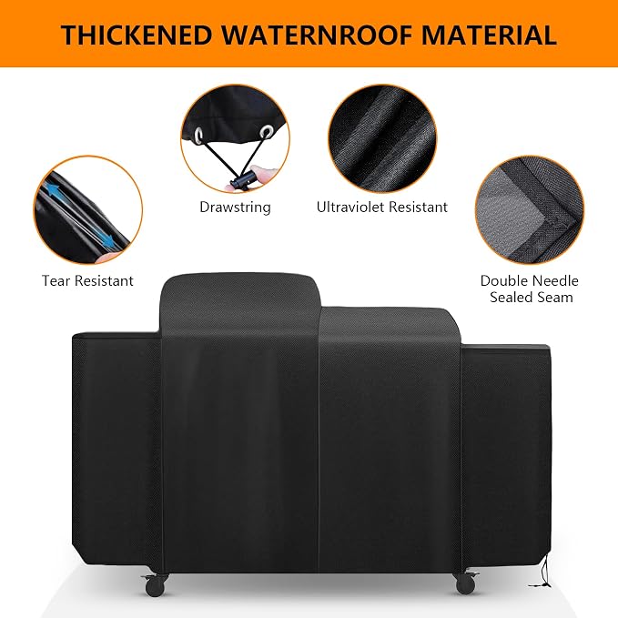 Grill Cover for Pit Boss Charleston 1020 Pellet Grill Gas Griddle Combo Series - Image 5