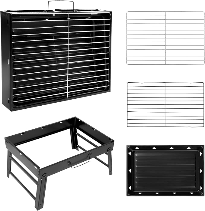 Barbecue Grill, Charcoal Grill Folding Portable Lightweight Barbecue Grill Tools - Image 8