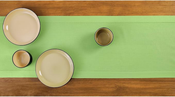 Solino Home Cotton Linen Table Runner 120 Inches Long - Image 3