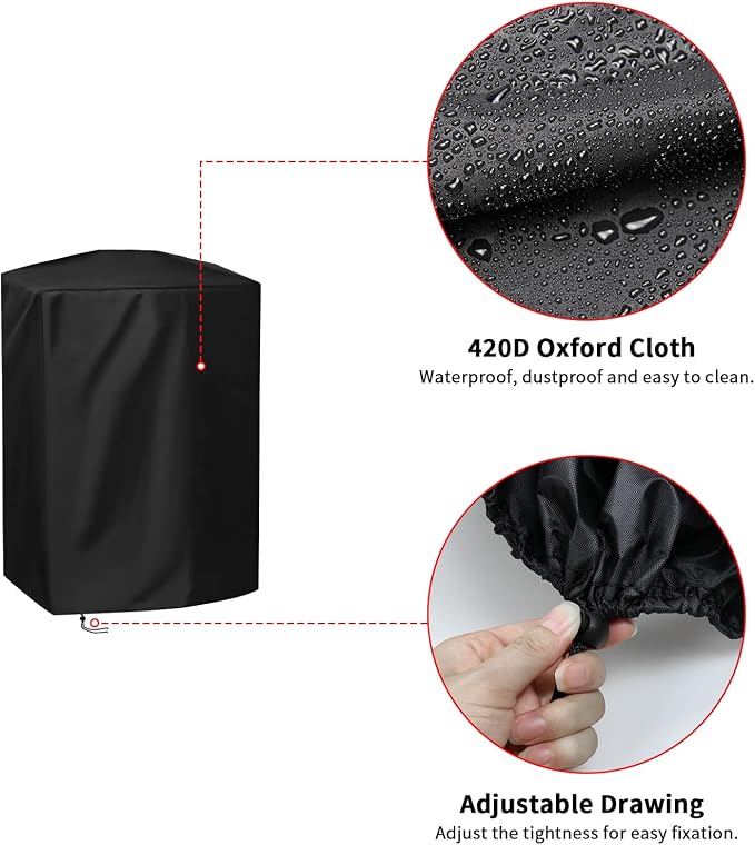 Grill Cover for George Foreman 12 Serving Indoor/Outdoor Electric Grill GFO201R - Image 3