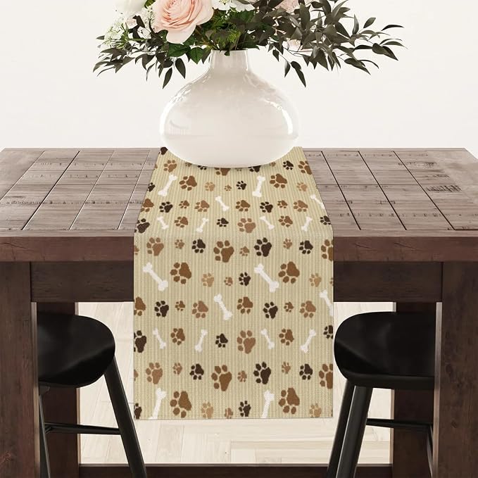 Pet Paws Table Runner Kitchen Dining Table Runner 13*120in Table Center Decor - Image 8