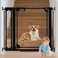 Clear Baby Gate 29.13-37.79" Wide Acrylic Safety Proof Dog Puppy Pet Barrier by AiWMGL