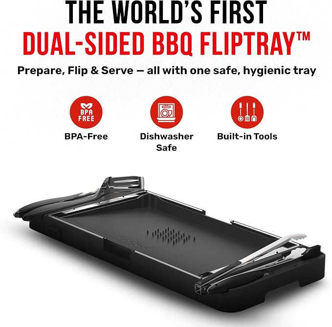 Grillbot FlipTray Dual-Sided Grilling Prep and Serving Tray - Image 7