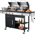 Propane and Charcoal Combo Grill by LCKJZYL