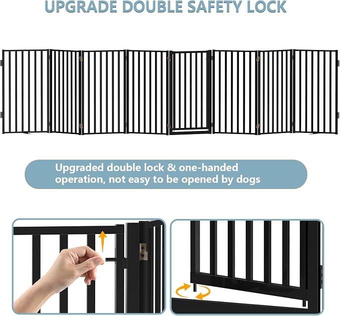 Full Metal Freestanding Dog Gates - Image 4
