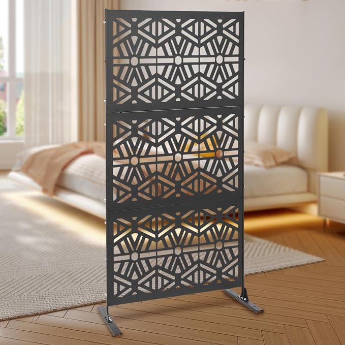 75" H×35" W Decorative Outdoor Privacy Screen - Image 3
