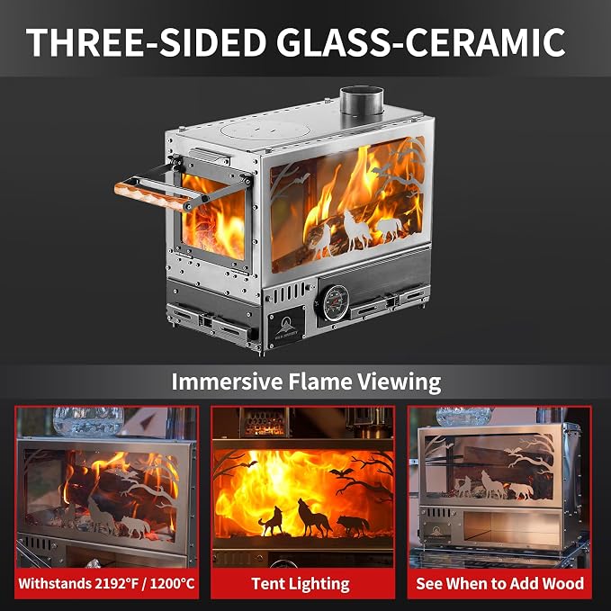 Heavy Duty M8 Wood Burning Stove - Image 4