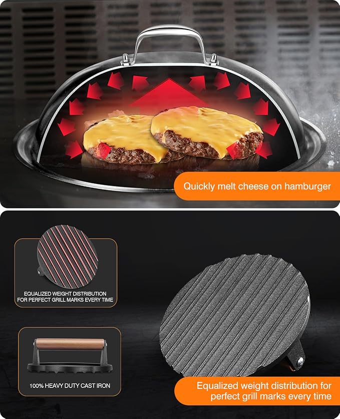 homenote Griddle Accessories for Blackstone, Commercial Grade 12 Inch Heavy - Image 4
