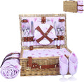 Neti Neti Wicker Picnic Basket for 4 by NetiNeti