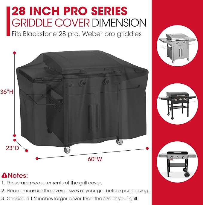 Unicook 28 Inch ProSeries Griddle Cover - Image 2
