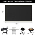 Grill Floor Mat 80 x 48 Inch Black Silicone Fiberglass