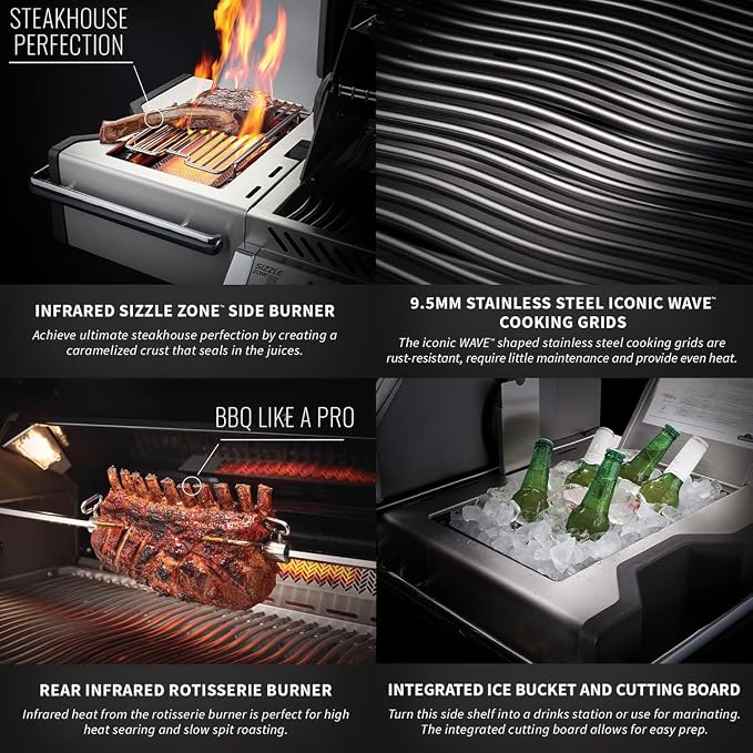 Napoleon PRO500RSIBNSS-3 Prestige PRO 500 RSIB Natural Gas Grill, Stainless - Image 8