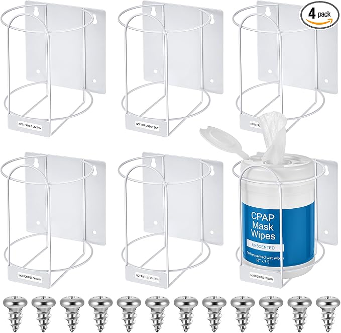 Tandefio 4 Pcs Wipes Holders Wall Brackets, Cleaning Wipes and Diapers by Tandefio