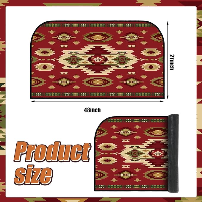 Demissle Cabin Fireplace Hearth Rug Fireplace Mats Cabin Southwestern Fireproof - Image 3