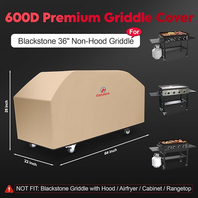 Comnova Griddle Cover for Blackstone 36 Inch Griddle Without Hood - Image 2