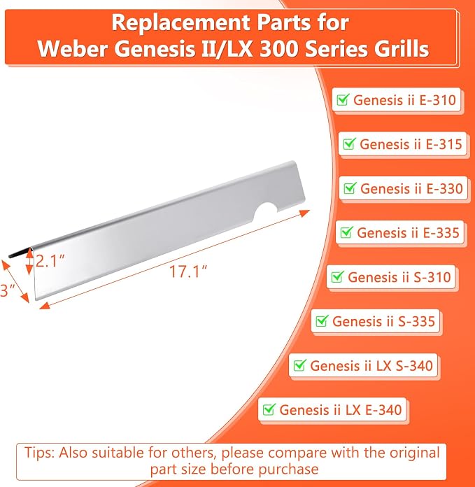 Genesis II Flavorizer Bars for Weber Genesis II/LX 300 Series II E-310 - Image 3