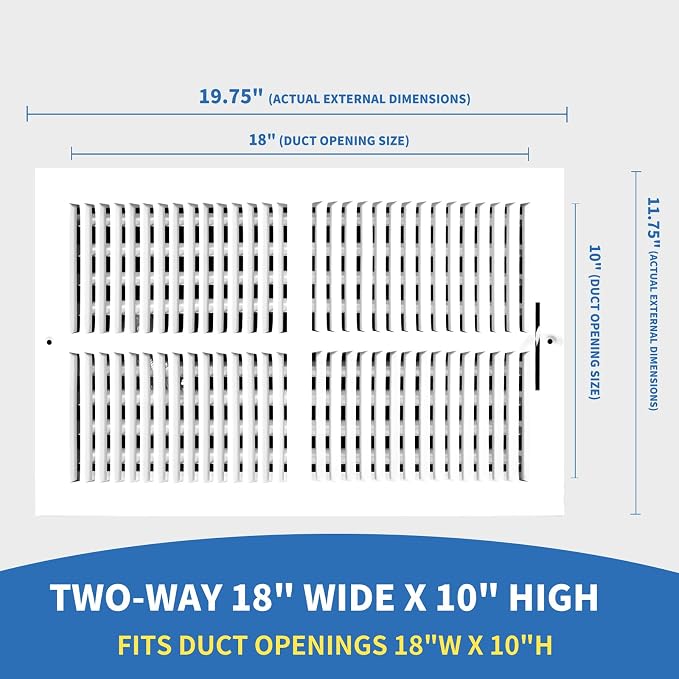 18x10 Vent Register, Vent Covers - Image 2