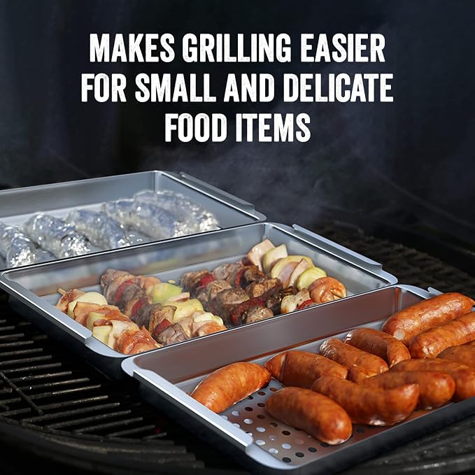 Yukon Glory™ BBQ 'N SERVE Grill Basket Set - Image 4