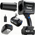 Cordless Leaf Blower with Battery 2×4000mAh and Fast Charger, Electric Small by YIREAL