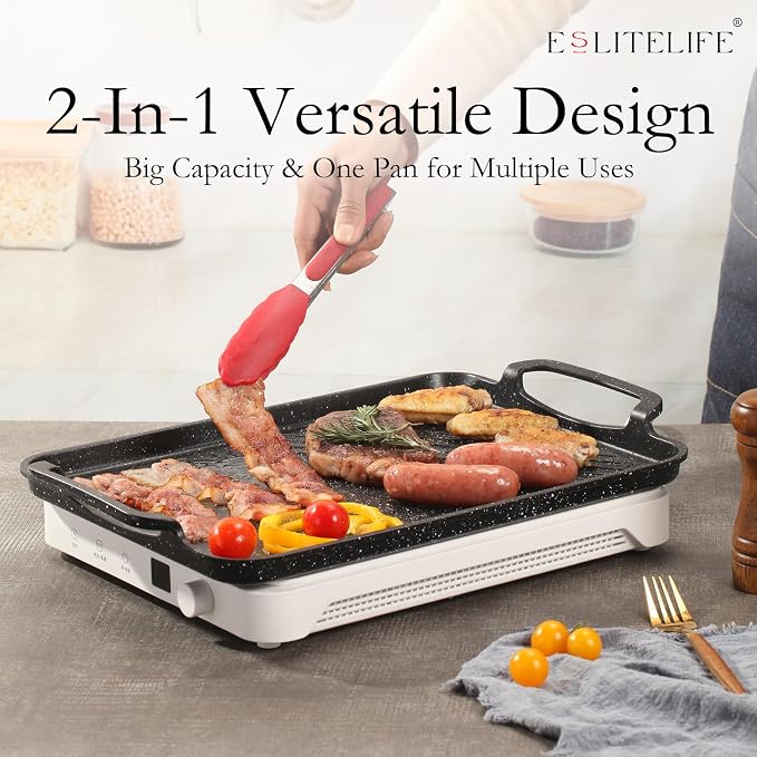 ESLITE LIFE 11" x 17" Nonstick Grill Pan - Image 4