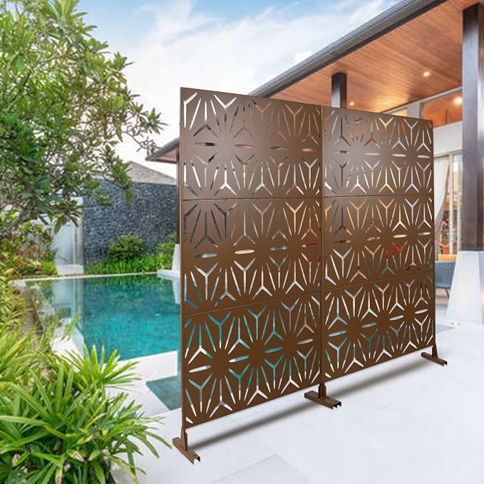 Outdoor Privacy Screen, Steel Privacy Divider - Image 3