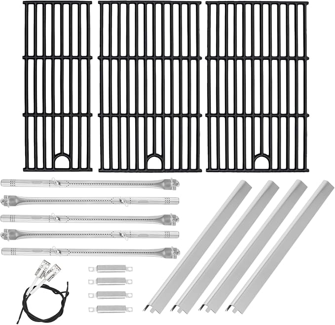 BQMAX 17 Inch Grill Grate Kit for Charbroil Performance 5 Burner Grill by BQMAX