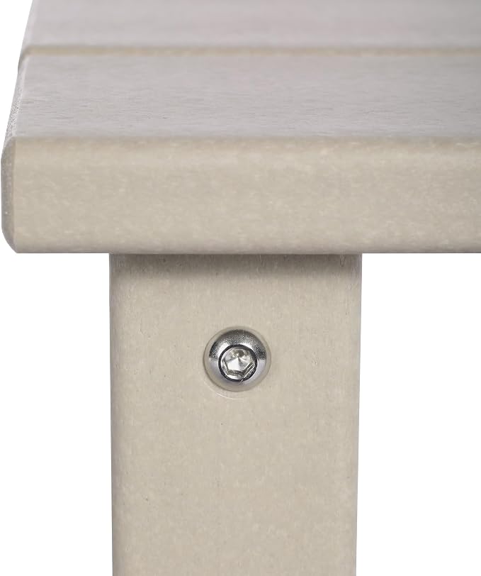 Costaelm Kids Outdoor Side Table, Small Patio HDPE Adirondack Square Table - Image 6