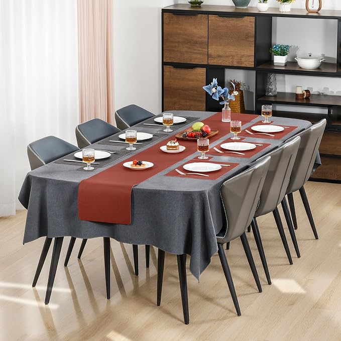 Myir JUN Placemats Dual Sided, Faux Leather Place Mats Set of 6 Indoor - Image 3