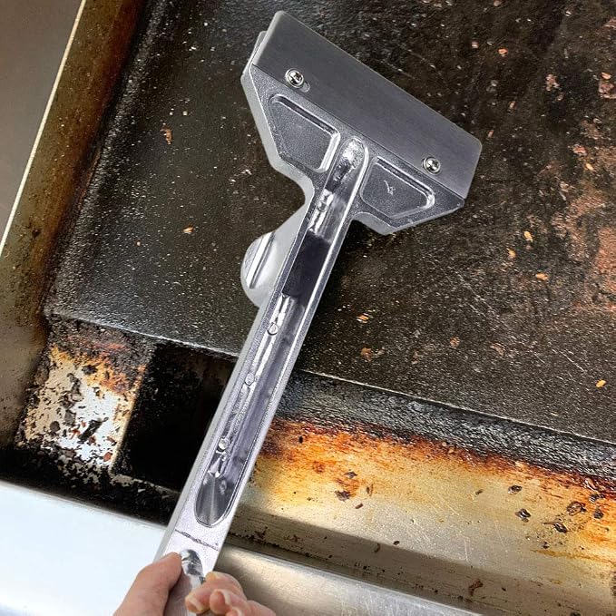 Grill Scrapers, Heavy Duty Casting Aluminum Commercial Griddle Scraper - Image 8