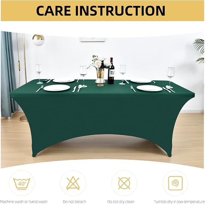 2-Pack 8ft Spandex Table Covers - Image 6