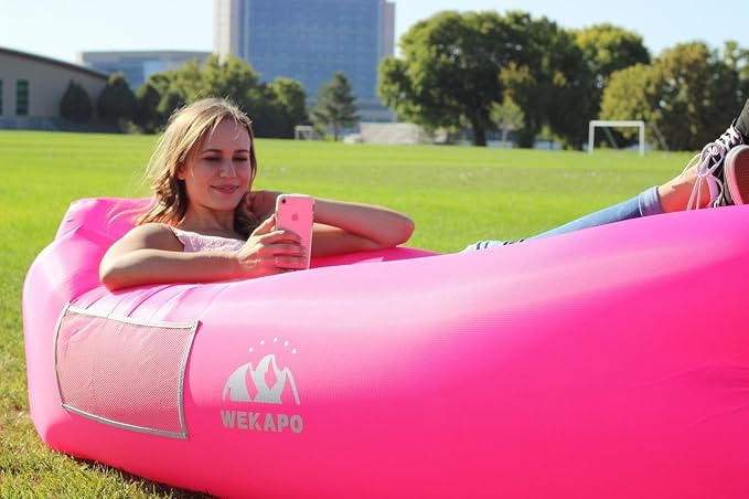 WEKAPO Inflatable Sun Lounger, Air Sofa, Waterproof and Leak-Proof, Picnics and - Image 3