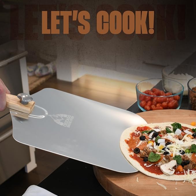Chicago Brick Oven Aluminum Pizza Peel 12" x 14" - Image 6