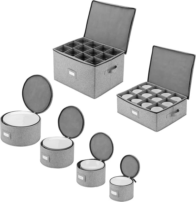 6pcs Hard Shell China Storage Containers - Image 8